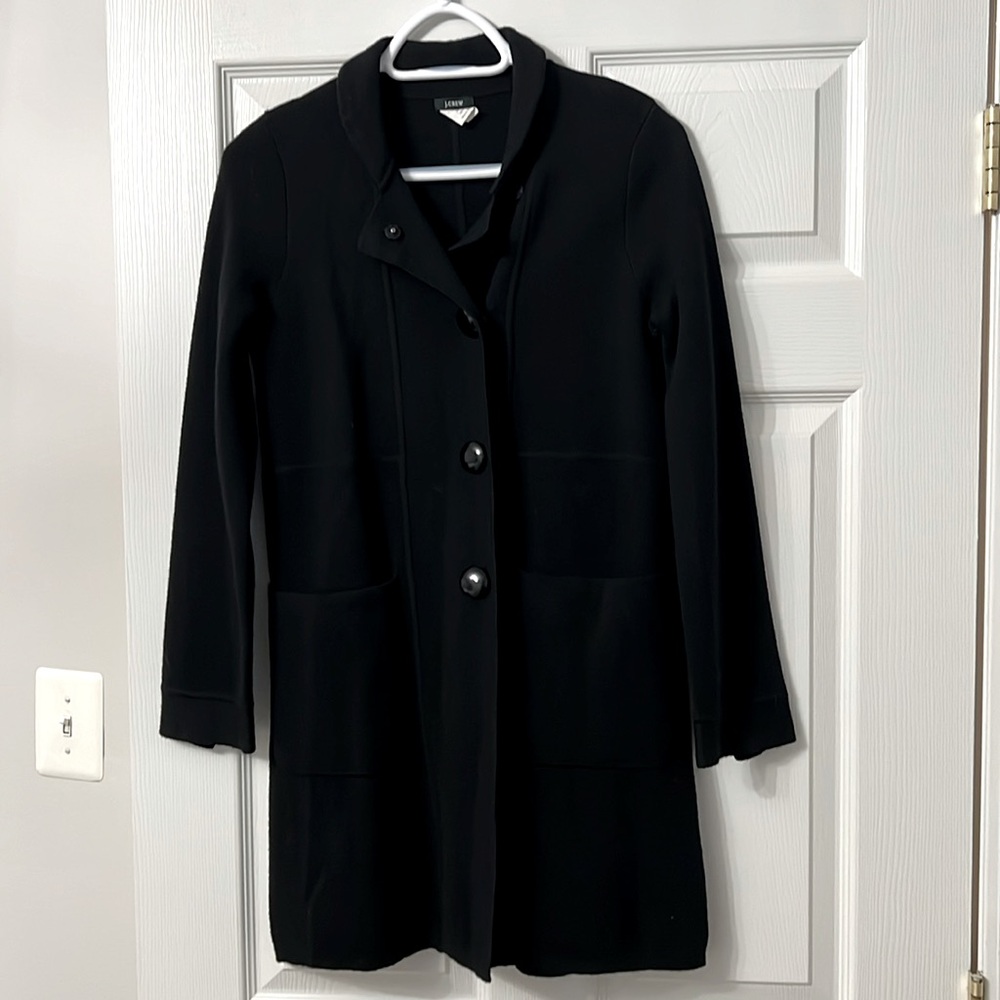 J. Crew Wool sweater coat cardigan Size Small Black